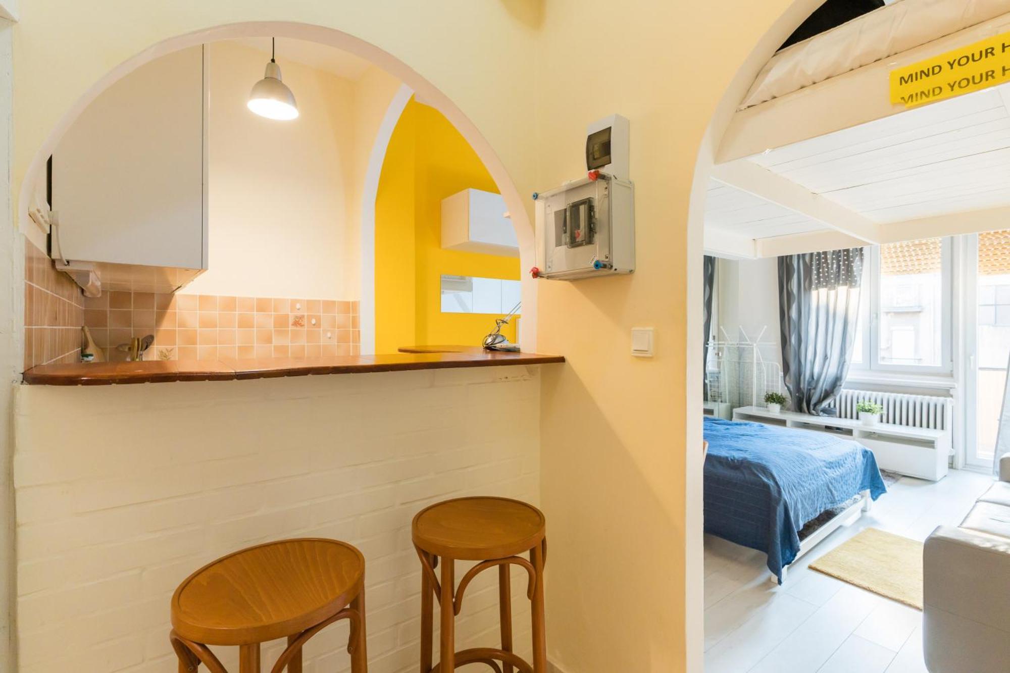 Sunny Studio With Balcony In Party District Budapest Exterior photo
